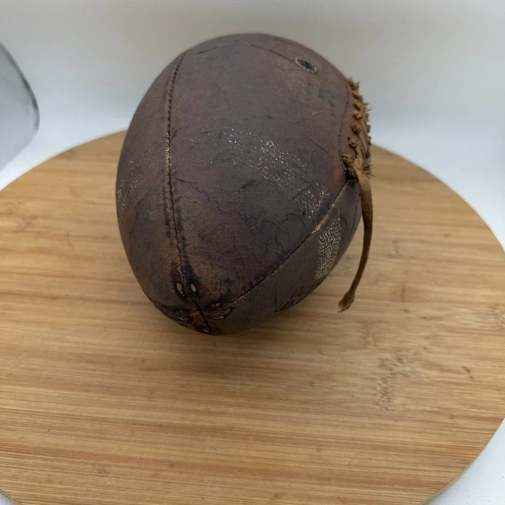 Vintage Spalding Jim Taylor S63 Leather Football Packers HOF Display/Decor Will